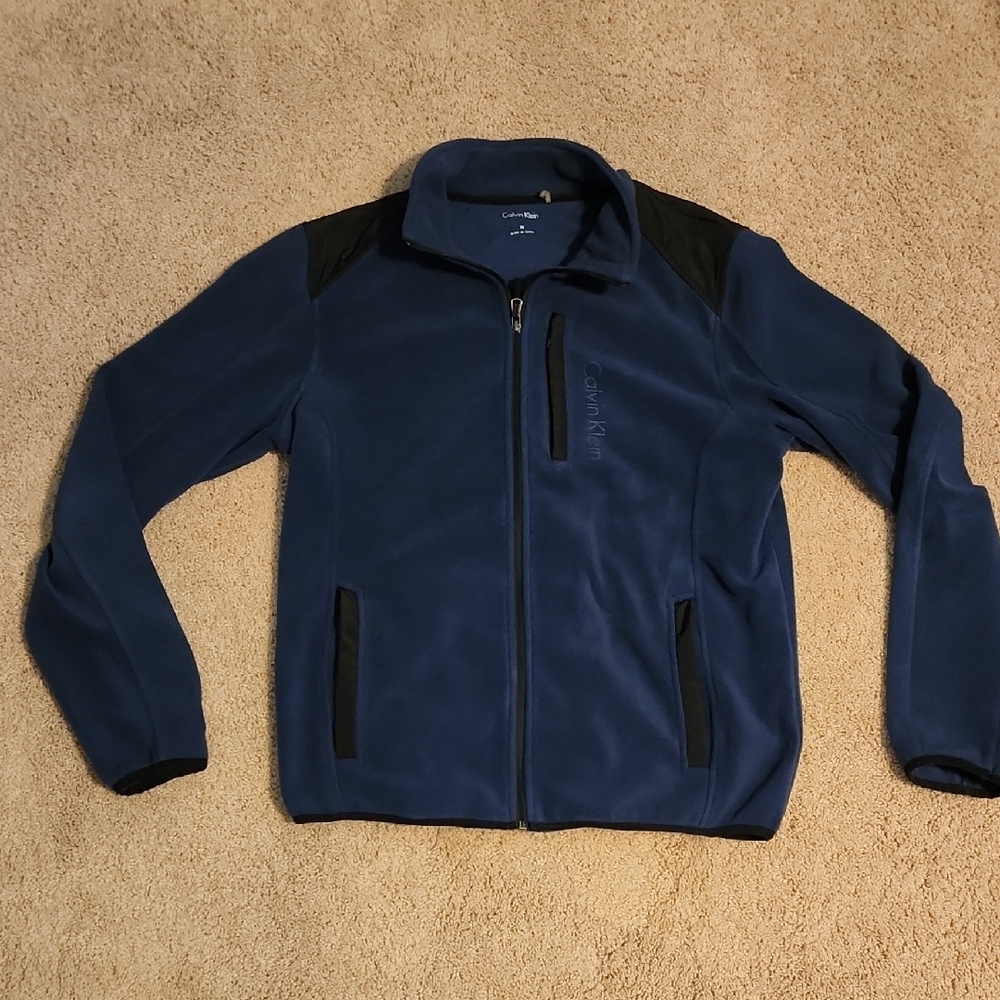 Calvin Klein Collection Blue and Black Performance Jacket